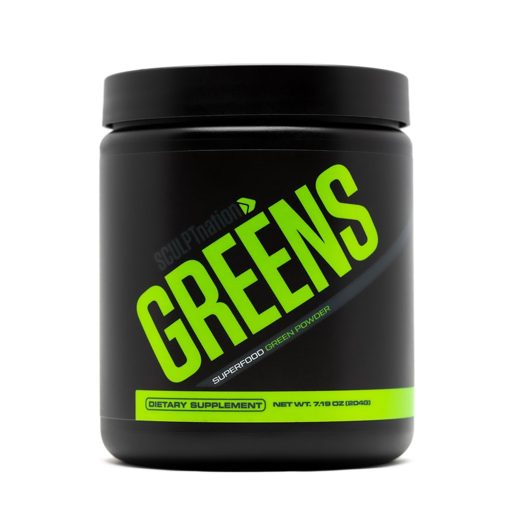 Sculpt Nation von V Shred Greens - Premium Greens Powder & Superfood Blend mit Collagen zur Unterstützung von Haut, Verdauung und Energie - 30-Tage Versorgung