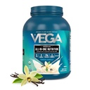 Vega All in One Nutrition Organic - 20g Pflanzenbasierte Pea Protein, Französisch Vanille, 43 Servierungen, Vitamine A & C, Probiotics, Greens, Vegan, Keto, Gluten Free, 3.63lbs (Packaging May Vary)
