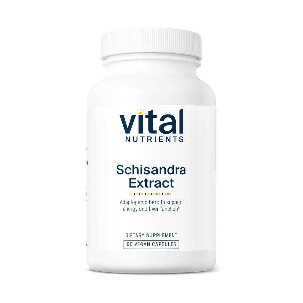 Vital Nährstoffe - Schisandra Extract - Leber, Immun-, Energie- und Endurance-Unterstützung - 90 Vegetarische Kapseln pro Flasche - 1000 mg