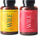 Wile Perimenopause Support + Hot Flash Supplements, 2-Pack Menopause Unterstützung für Frauen, (2) Flaschen von 60 Kapseln Jede, 120 Insgesamt