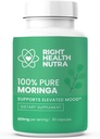 Richtige Gesundheit Nutra - 100% reine Moringa 800mg - 60 Kapseln - Nahrungsergänzung für hellere Stimmung, Enhanced Concentration, and Fortified Memory - mit Vitaminen, Mineralstoffen und Nourishing Nährstoffen