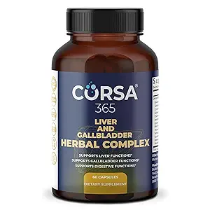 Liver Health and Gallbladder Support Formula - Liver Cleanse Detox & Repair Herbal Complex mit Rosehips St. John's Wort Chamomile - Gallbladder Liver Supplements für Damen - 60 Kapseln
