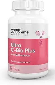 Nutri Suprme Ultra C-Bio Plus, Weibliche Unterstützung Formel mit Red Raspberry, Vitamin C und Bioflavonoids , 120 Tabletten, Vegetarisch, Kosher