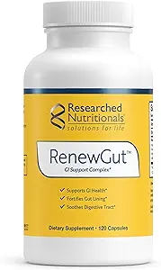 Geforschte ErnährungsrenewGut - GI-Komplex zur Unterstützung von Gut Lining, Gesunde Histaminstufen & Verdauungsgesundheit - Collagen Peptides, Zink Carnosin, DGL & N Acetyl Glucosamine (120 Kapseln)