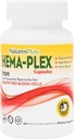 NaturesPlus Hema-Plex Iron - 60 Fast-Acting Capsules - 3 Pack - 85 mg Chelat Iron + Vitamin C & Bioflavonoids für gesunde rote Blutkörperchen - Vegan, Glutenfrei - 90 Total Servings