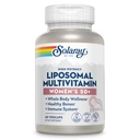 SOLARAY Liposomal Multivitamin für Frauen 50 Plus, Enhanced Absorption mit Eisen, Vitamin D, Vitamin C, B12, Biotin & More, Immununterstützung & Knochengesundheit, Vegan, 30 Servietten, 60 VegCaps