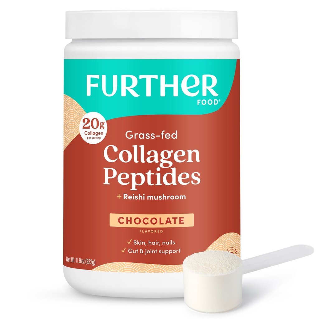 Weitere Lebensmittel Schokolade Collagen Peptide Pulver, Gras-Fed Weide-Raised Hydrolysed Typ 1 & 3 Protein, Gut Health + Joint, Haar, Haut, Nägel, Paleo Keto Sugar-Free 11.36 oz