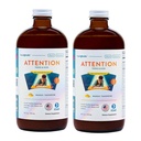 LIQUIDHEALTH Attention, Liquid Multivitamin für Kinder & Jugendliche - Verbessert Gedächtnisretention, Konzentration, Fokus, Stimmung, Entspannung & Beruhigung - Made in USA, Great Taste, Vegan, Sugar-Free (2 Pack)