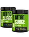 Jacked Factory NITROSURGE Pre Workout-Ergänzung für Energie, Instant Strength Gains, Klarer Fokus, & Intensivpumpen (Blauer Himbeer, 30 Servierungen & Arctic White, 30 Servierungen)