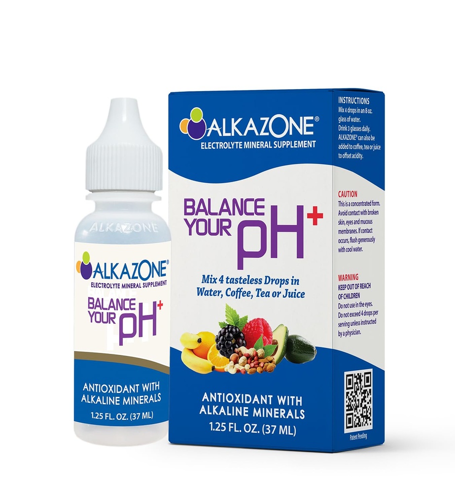 Alkazone Balance Ihr pH Plus Antioxidantien Alkaline Mineral Drops verbessern Ihre Hydration mit jedem Tropfen!