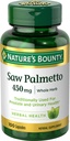 Nature's Bounty Saw Palmetto, Herbal Health Supplement, Prostata und Urinary Health, 450 mg, 100 Kapseln