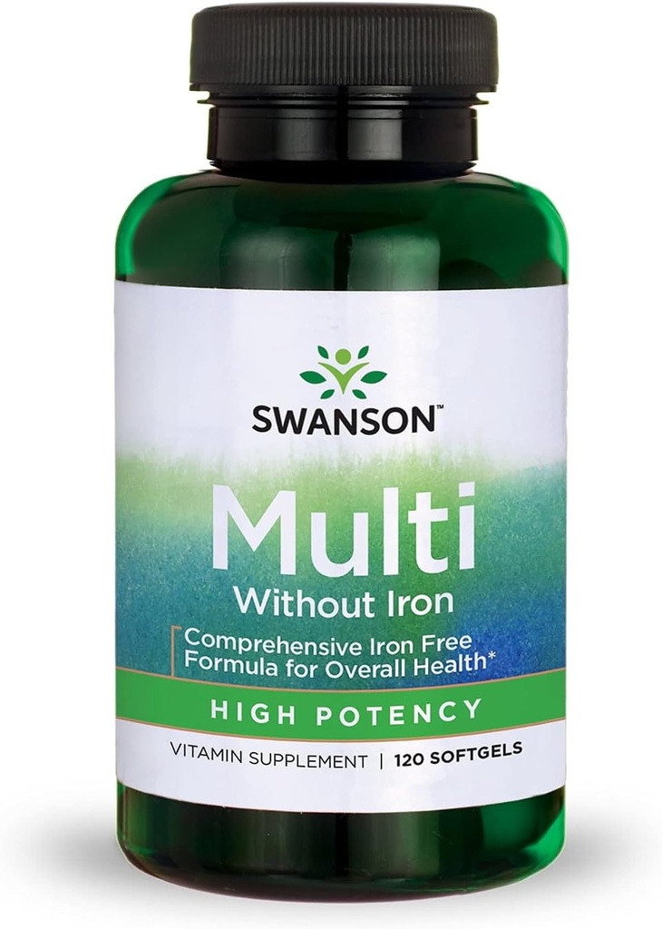 Swanson Multi ohne Eisen Multivitamin Health Supplement Eisenfreie Formel 120 Softgels Sgels