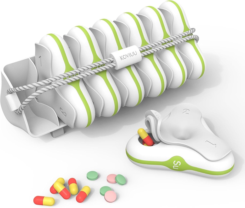 Wöchentliche Pille Organizer 3 Mal pro Tag, große Reise Pille Box 7 Tag, Detachable tägliche Pille Fall, Portable Pille Container Halter für Medikamente, Vitamine, Fischöl und Nahrungsergänzungen, Weiß
