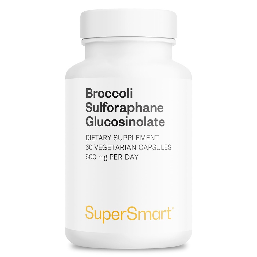 SUPERSMART - Broccolira Sulfophane 300 mg - Standardisiert auf 10% Sulforaphane Glucosinolate - Immunsystem Booster | Non-GMO & Gluten Free - 60 Vegetarische Kapseln