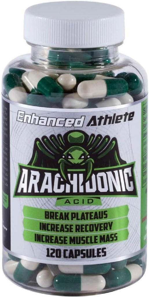 Enhanced Athlete - Arachidonsäure-Ergänzung - Muskel- und Kraft-Ergänzung für erhöhte Muskelmasse und verbesserte Erholung für Männer und Frauen (120 Kapseln)