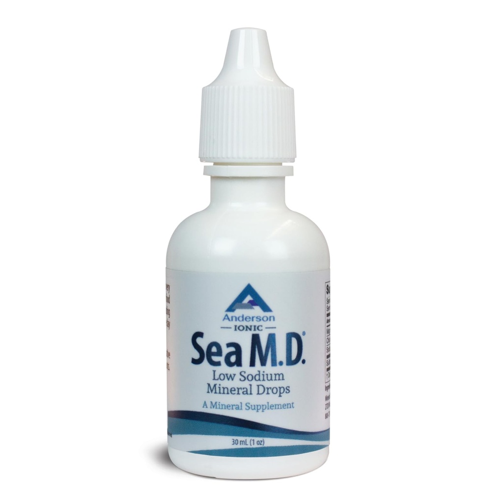 Anderson Sea M.D. Konzentrierte Trace Mineral Drops, Ionic Elektrolyt Magnesium Supplement, Hilfsmittel in Muskelkramps, flüssiges Magnesium und Trace Mineral, einfach zu nehmen (1 Unze)