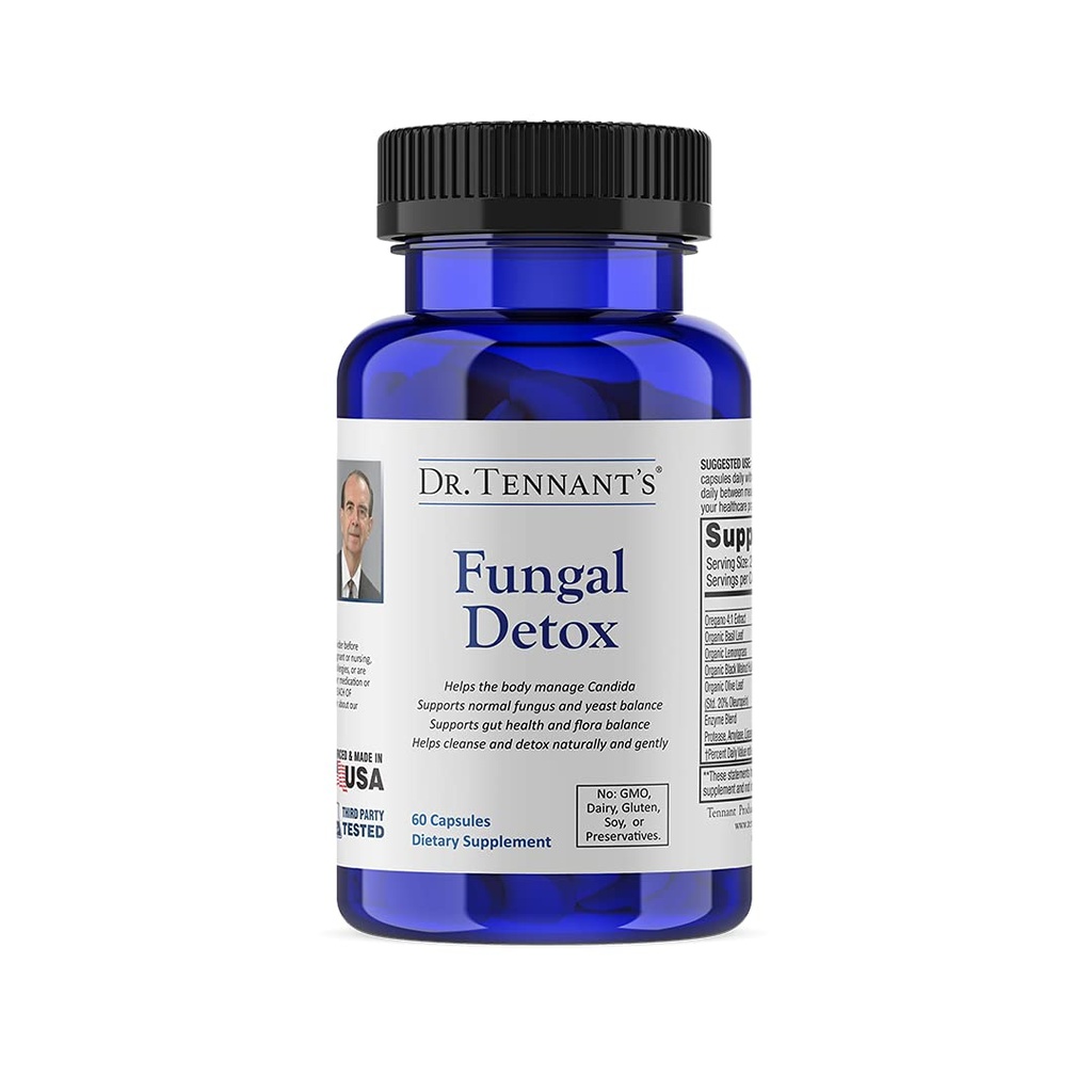 Dr. Tennant's Fungal Detox | Candida Cleanse, Mood & Hormon Balance | fördert gesunde Hefe Levels & Gastrointestinale Gesundheit