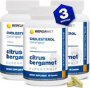 Cholesterinkommando, Citrus Bergamot SuperFruit Supplement, 47% Bergamotte Polyphenolfraktion (BPF) Patentierte Formel, Made in USA, 3 Monate, 270 Kapseln - 3 Flaschen