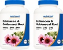 Nutricost Echinacea & Goldenseal Wurzel, 500mg, 240 Kapseln (2 Flaschen) - Veggie Caps, Non GMO, Glutenfrei