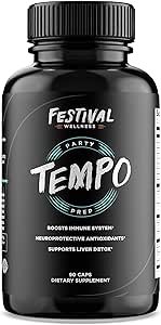 Tempo: Festival Prep | Immununterstützung | Pre-Festival, Rave und Party Supplement | Neuroprotective + Boosts Immunsystem, unterstützt Liver Detox, Replenishes Elektrolyte