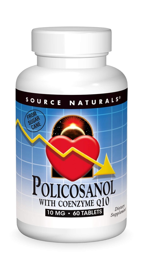 Quelle Naturals Policosanol mit Coenzym Q10 10 Mg Tablet, 60 Count