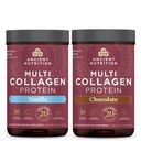 Antike Ernährung Multi Collagen Protein Pulver, Vanille, 24 Servierungen + Multi Collagen Protein Pulver, Schokolade, 24 Servierungen