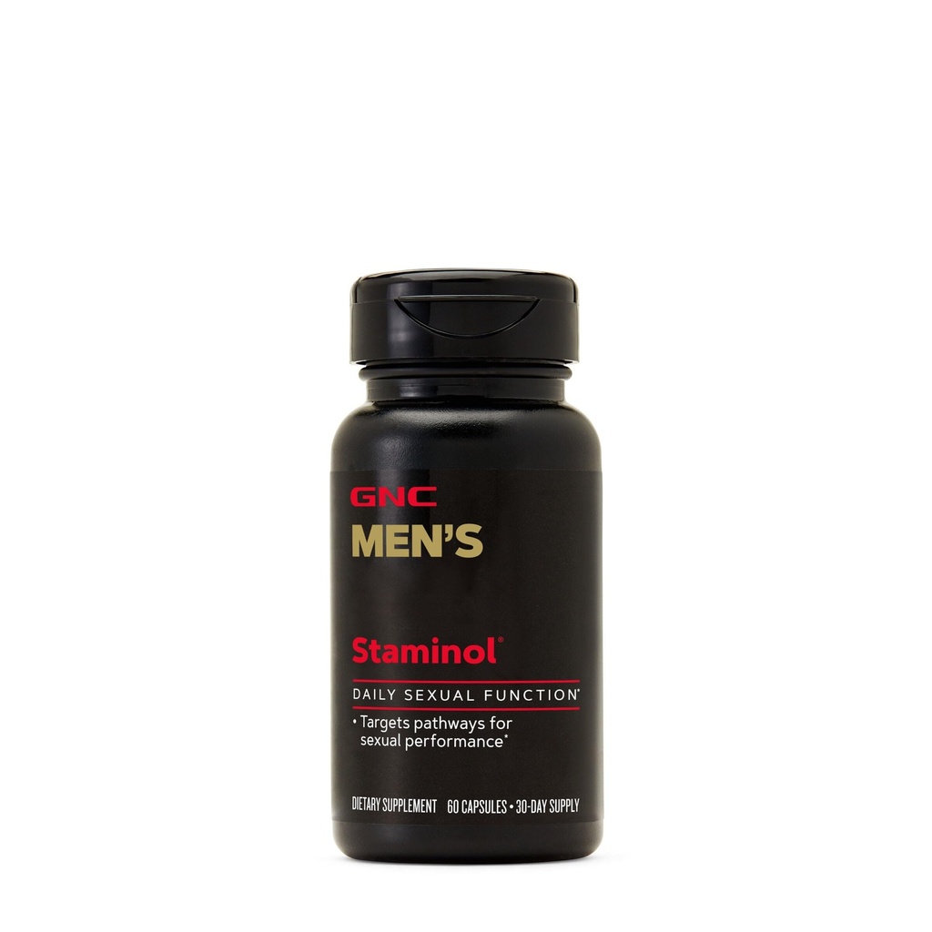 GNC Herren Staminol Daily Male Performance Formula, Schlüsselnährstoffe, 60 Kapseln