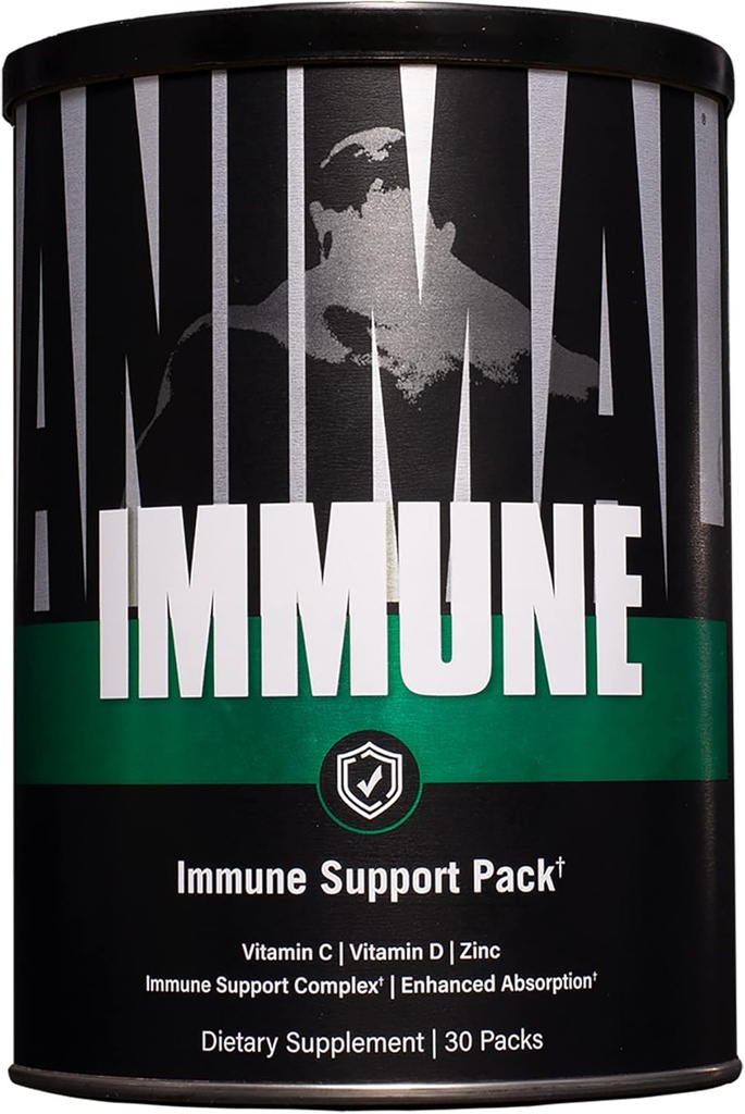 Animal Immune Pak - Zink, Vitamin C, Vitamin D, Olivenblatt Extrakt, Schwarzer Pfeffer Extrakt und mehr, Immun Pillenpackungen, 30 Zähler