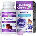 Physician's CHOICE Probiotics for Kids - 7 Diverse Strains, Organic Prebiotics, Vitamins & Minerals - Klinisch untersucht L. Rhamnosus - Immun- & Verdauungsunterstützung - Keine Zucker- oder Künstliche Farbstoffe - 60ct