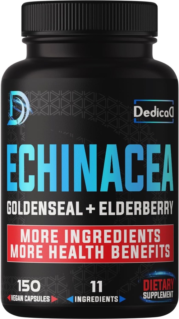 Immune Defense Support Abendmahl - All-in-1 11 Kräuter Mischung aus Echinacea, Goldenseal, Elderberry, Camu, Ginger, Thyme, Chaga, Reishi, Burdock, Acerola - 5 Monate Versorgung - 150 Kapseln
