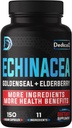 Immune Defense Support Abendmahl - All-in-1 11 Kräuter Mischung aus Echinacea, Goldenseal, Elderberry, Camu, Ginger, Thyme, Chaga, Reishi, Burdock, Acerola - 5 Monate Versorgung - 150 Kapseln