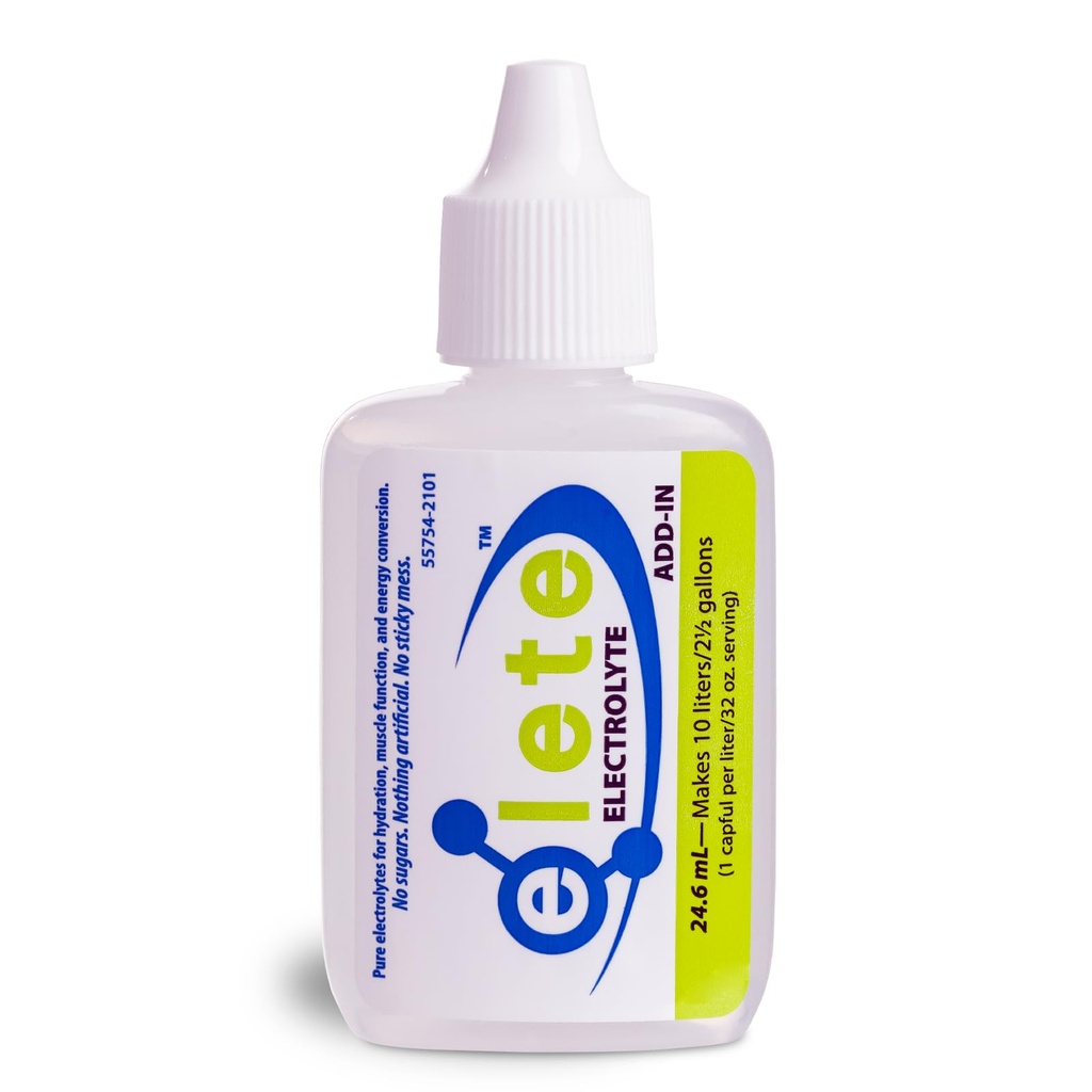 elete – Elektrolyt-Add-In – 1 Pocket Bottle – 4 Essential Electrolytes Konzentrat – All Natural – verwandelt jeden Drink in einen Sportgetränk – 24.6mL