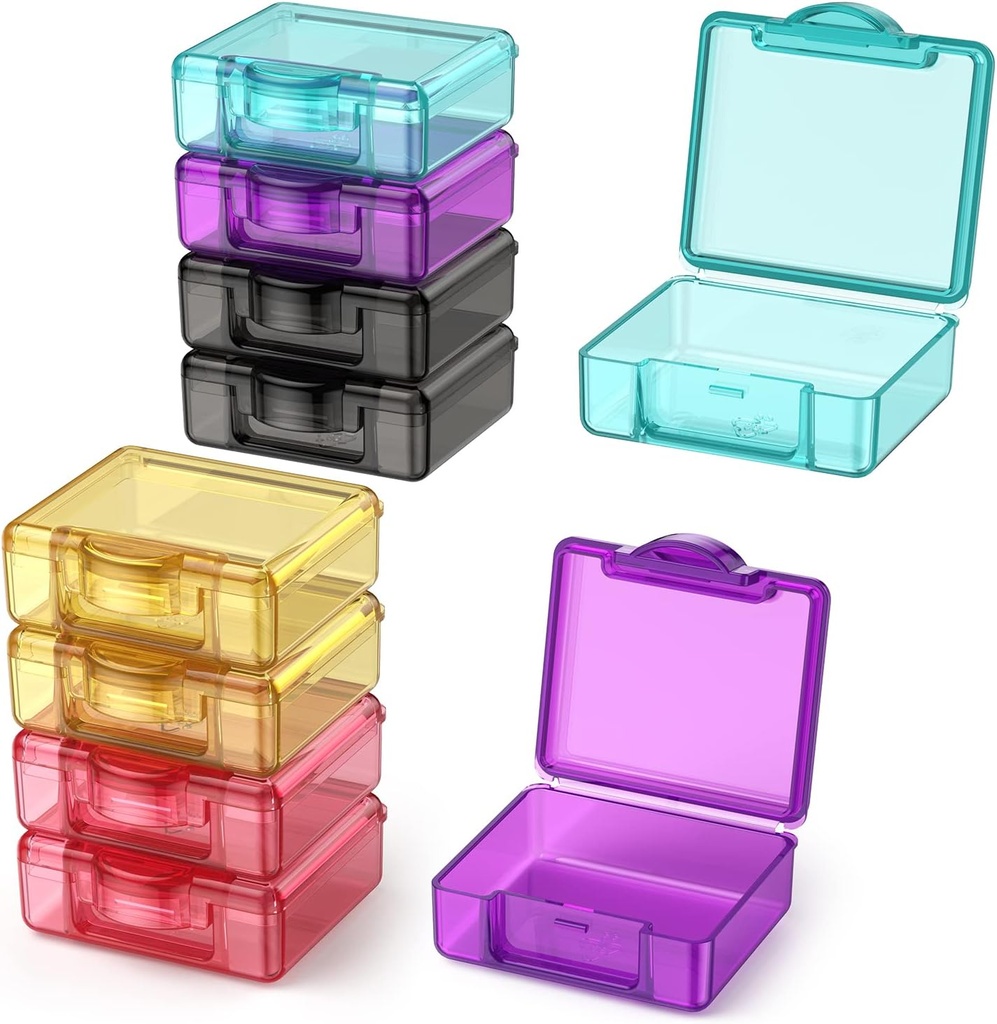 Süße kleine Reise Pille Box, Urekt 10 Stück Mini Pocket Pill Organizer Täglich einzelne Pillen Container tragbare Medizin Halter für Geldbeutel Vitamin Fish Oil Supplements