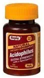 Rugby Acidophilus Extra Strength mit L-Sporogenes (100 Captabs)(6 Packung) von Rugby