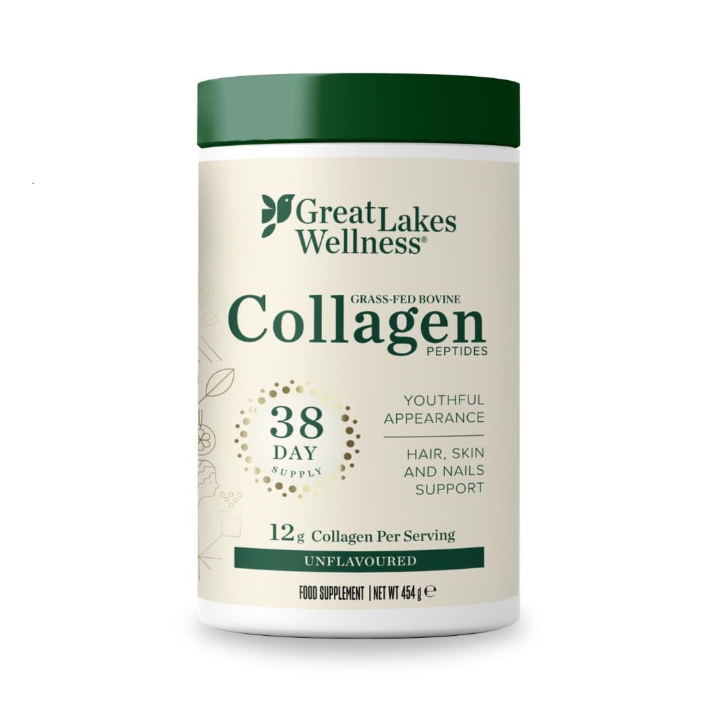 Große Seen Gelatin, Collagen Hydrolysat, Weide-Raised Grass-Fed, Non GMO (4 Dosen von 16 Unzen)