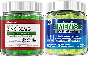 Sugar Free Zinc Gummies 2 Pack + Herren Multivitamine Gummis 1 Pack