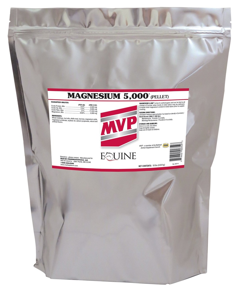 Magnesium 5000 (10lb) Berechnen/Metabolismus/Muskelfunktion Unterstützung für Pferde.