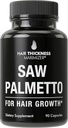Saw Palmetto für Haar Männer und Frauen. Saw Palmetto Supplment zur Unterstützung von Haarstärke und Dicke. Nicht-GMO und Gluten Free Caspules