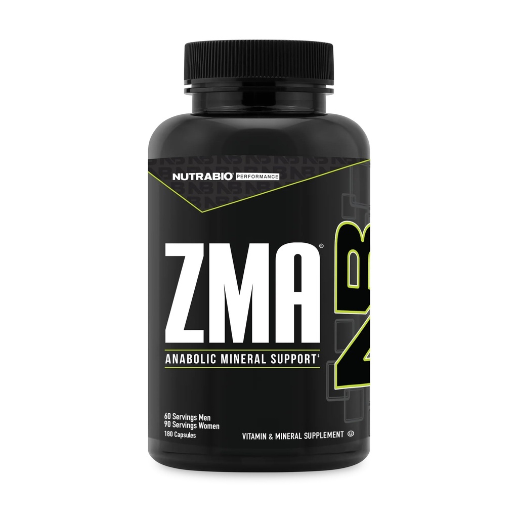 NutraBio ZMA Ergänzungen für Männer & Frauen Zink Magnesium Ergänzungen zu unterstützen Hormone Niveaus, Spitzenleistung, Schlaf, Muskel Erholung, Immune Gesundheit, 180 Ct.