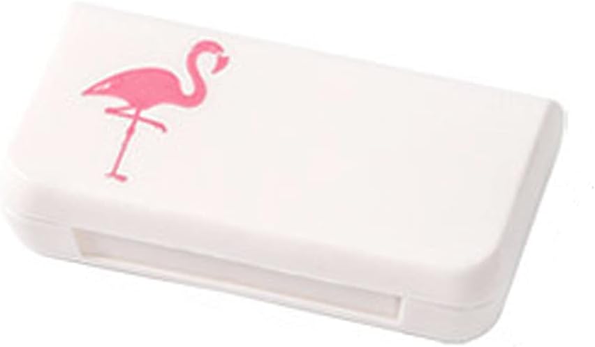SagaSave Travel Pille Case 3 Komponenten Tragbare Pille Case Dustproof und Feuchtigkeit-Proof Tägliche Pille Fall Kleine Pille Box für Vitamine, Fischöl, Nahrungsergänzungsmittel (Flamingo)