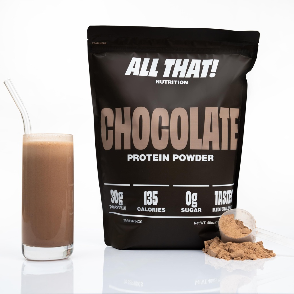 Chocolate Protein Powder, 30G Whey Protein, Low Calorie & Fast-Absorbing, 0 Zucker, Soy-Free & Glutenfreies Proteinpulver, 30 Portionen