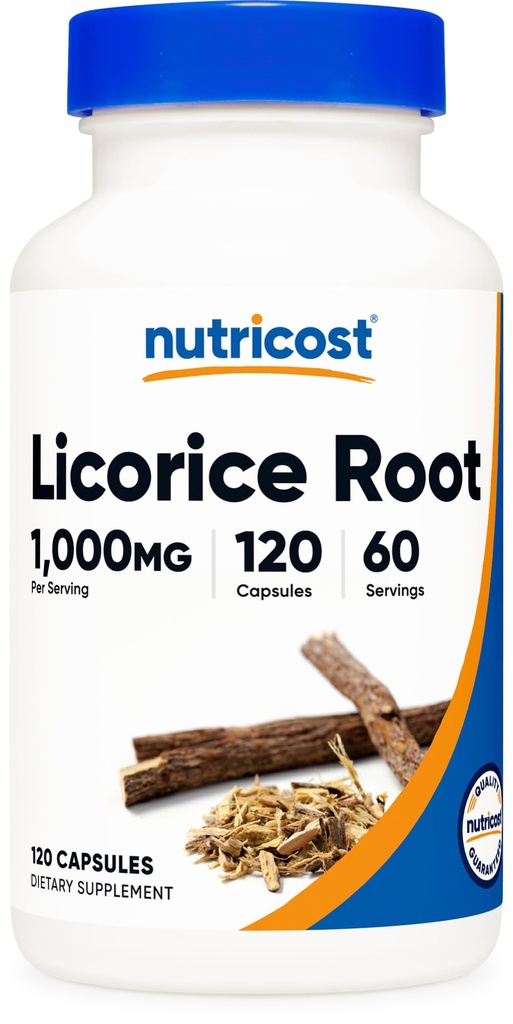 Nutricost Licorice Root 500mg, 120 Capsules - Non-GMO, Gluten Free