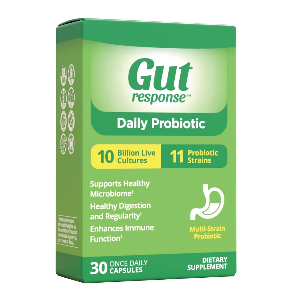Täglich Probiotikum für Männer und Frauen, Langsame Verdauungsalterung, Boosts Immunsystem, Reduziert Bloating, Non-GMO, Gluten Free & Soy Free, 10 Billion CFU, 30 Kapseln