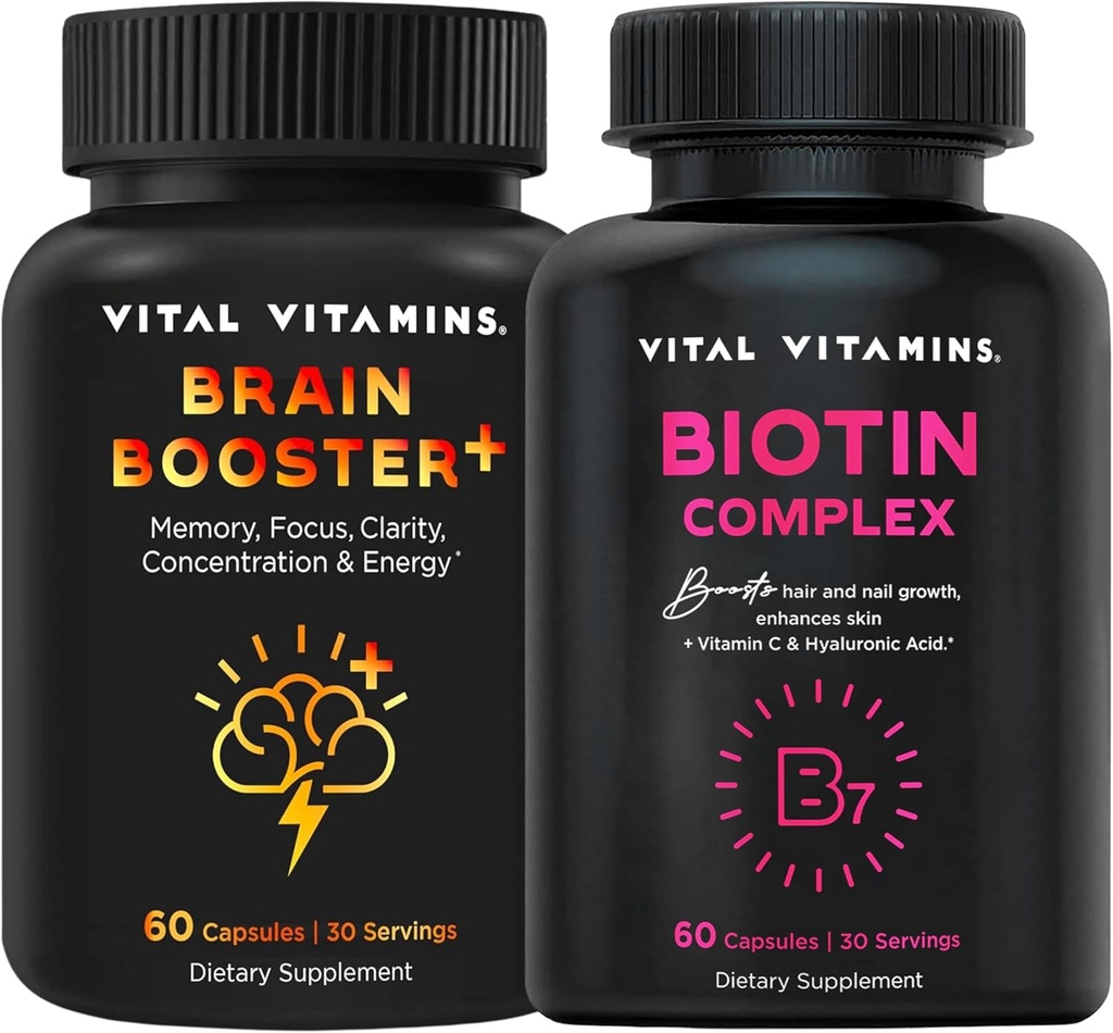 Vital Vitamine Brain Booster Plus + Biotin Complex Kapseln