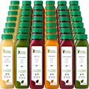 7 Day Juice Cleanse by Raw Fountain, All Natural Raw Detox Cleanse, Juicing for Body Rest, Kaltgepresster Saft Fast, Great Way to Jumpstart a Healthy Diet, 42 Bottle 12oz, 7 Ingwer Shots