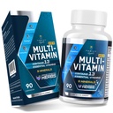 Multivitamin für Männer 50+ mit methyliertem B12 & Folat, Omega-3 & CoQ10 - fermentierte Kräutermischung, 43 Vitamine & Mineralien - unterstützt Gehirn & Gedächtnis und Immungesundheit - 90 Kapseln