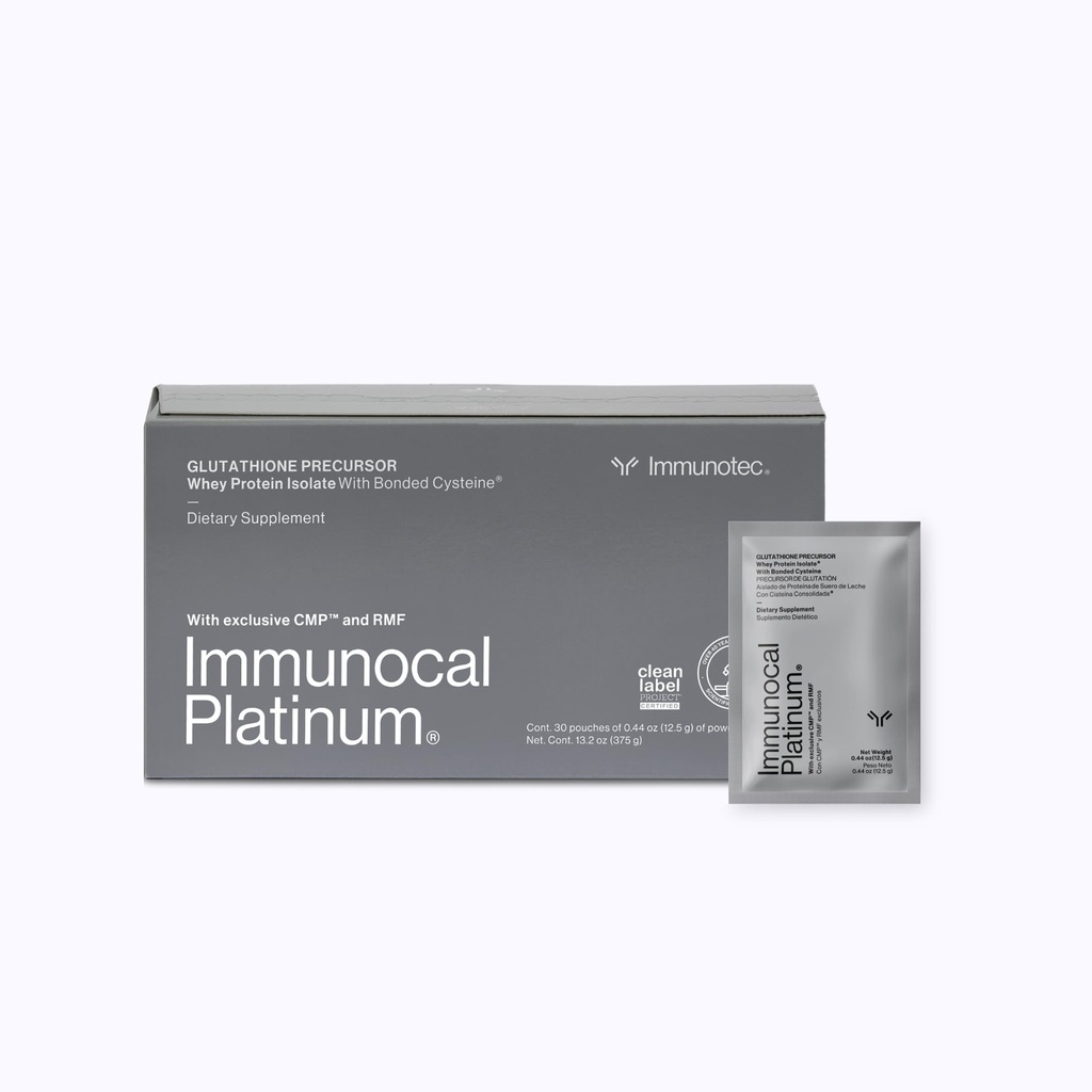Immunocal Platinum Glutathione Precursor – Whey Protein Isolate, Anti-Aging, Haut + Zellerneuerung, Immununterstützung, Detox + Knochenunterstützung | Fett und Zuckerfrei, Lactose-Intolerant Freundlich | 30 Servierungen