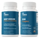 Dr. Tobias Deep Immune Probiotics & Prebiotics und DIM-Komplex, unterstützt Verdauungs-Gesundheit, Gut Immunfunktion, Hormon Balance für Frauen & Männer