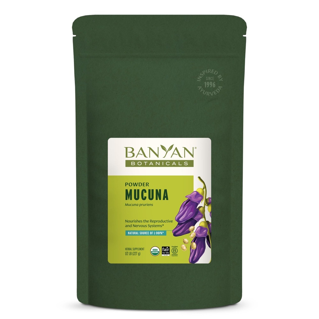 Banyan Botanicals Kapikacchu Powder, 1/2 Pound - USDA Organic - Mucuna pruriens - Natural Source of L-dopa*