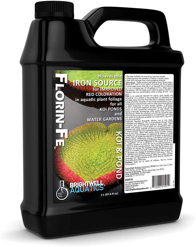 Brightwell Aquatics Florin Fe - Eisen-Ergänzung für rote und grüne Färbung von Pond Aquatic Plants, 2 Liter